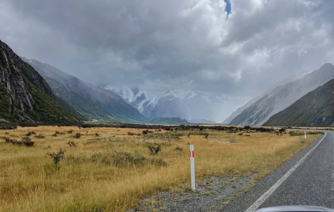 Highway 80  - Hooker Valley Nationalpark (Neuseeland)